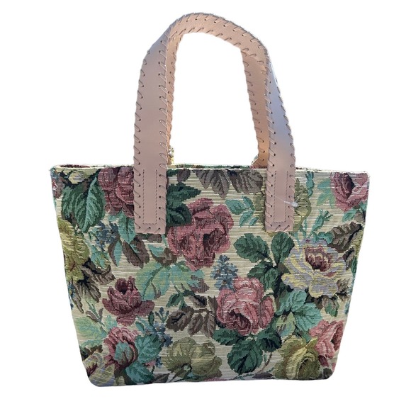 NWOT Autumn Adeigbo Floral Jacquard Handbag or Purse - Picture 7 of 7